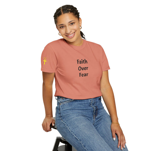 Faith Over Fear Terracotta Christian T-Shirt