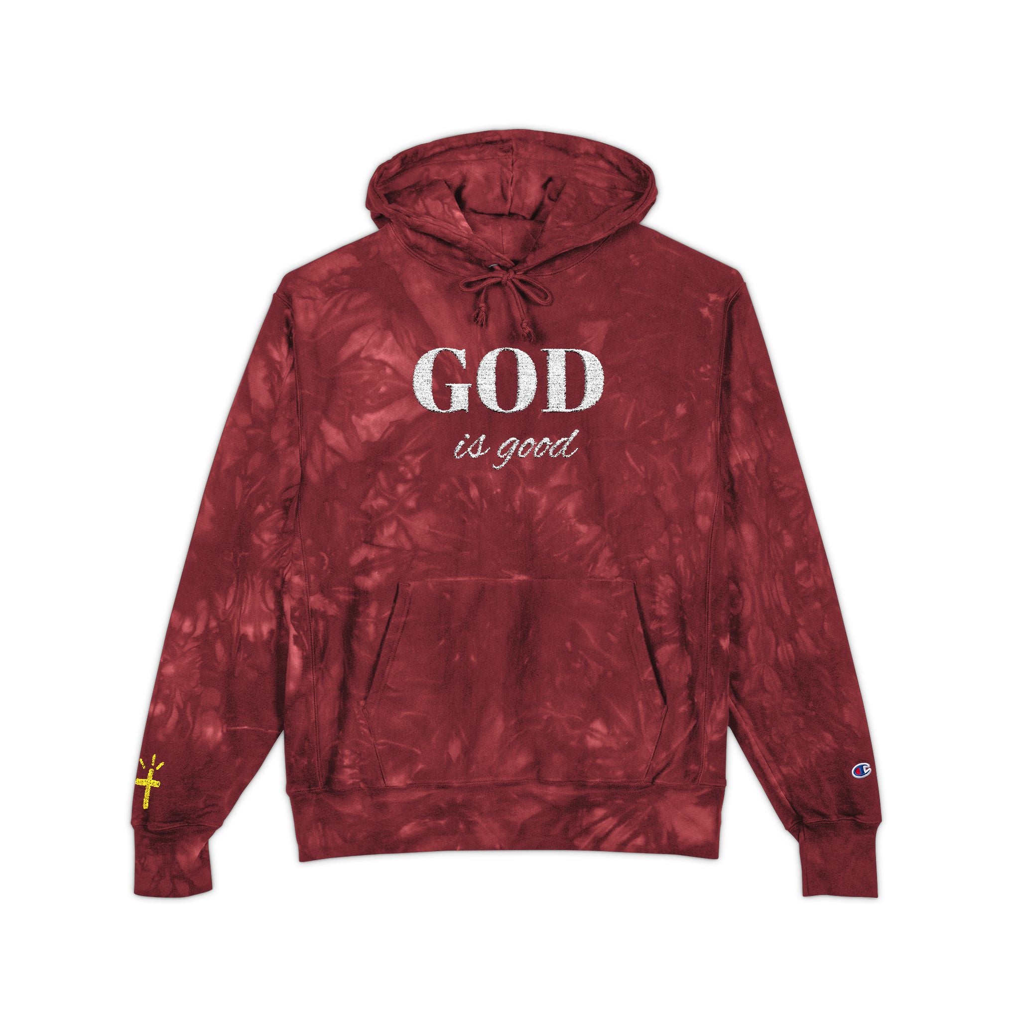 God is good Mulled Berry Tie-Dye Hoodie