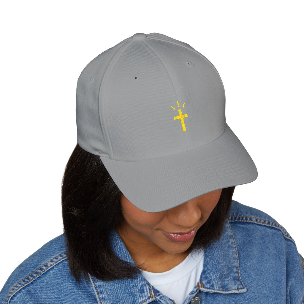Gorra cruzada de fe minimalista 