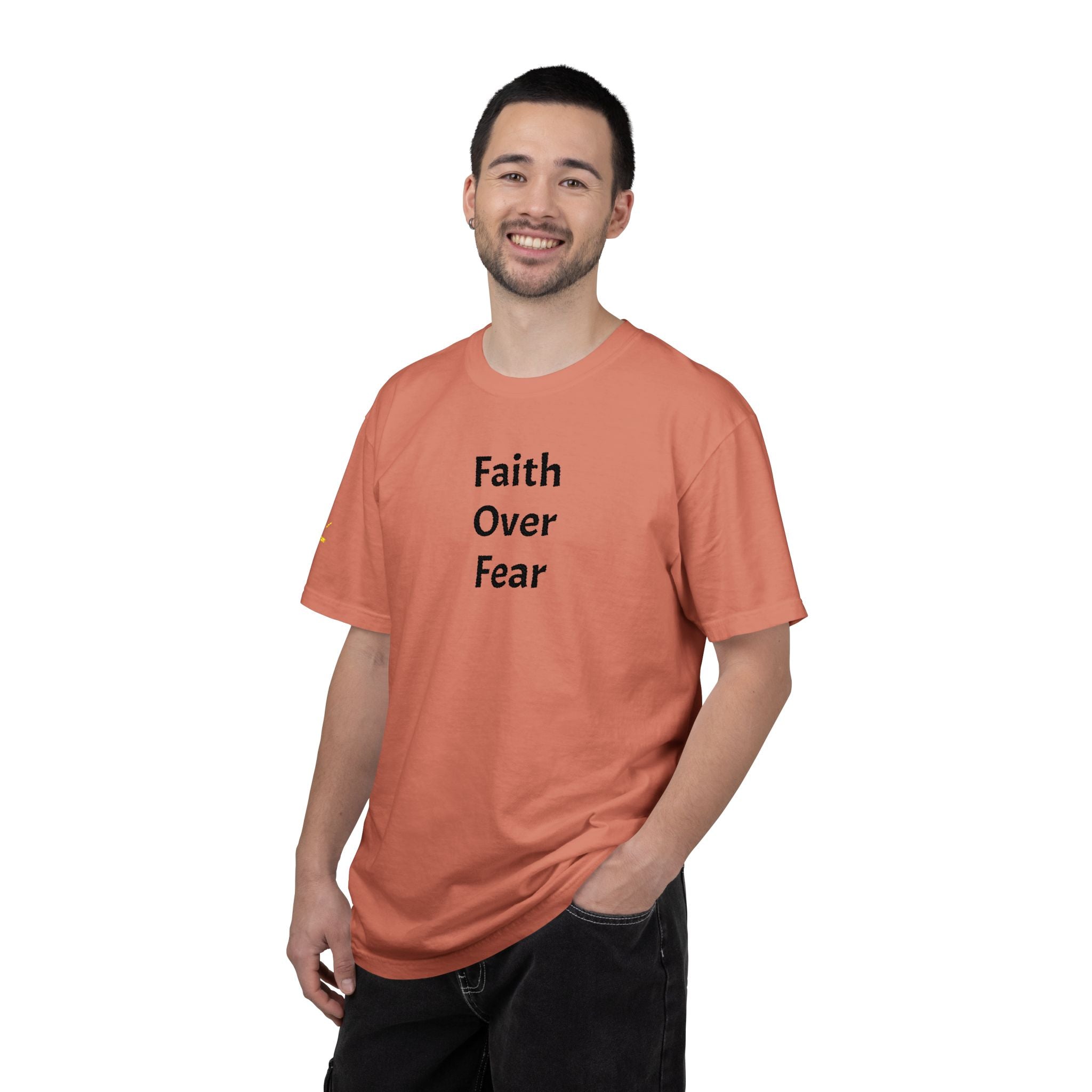 Faith Over Fear Terracotta Christian T-Shirt