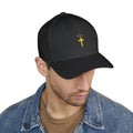 Black Minimal Christian Cross Cap