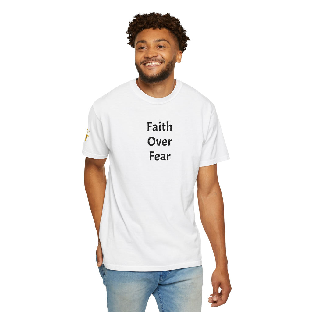 Faith Over Fear White Christian T-Shirt