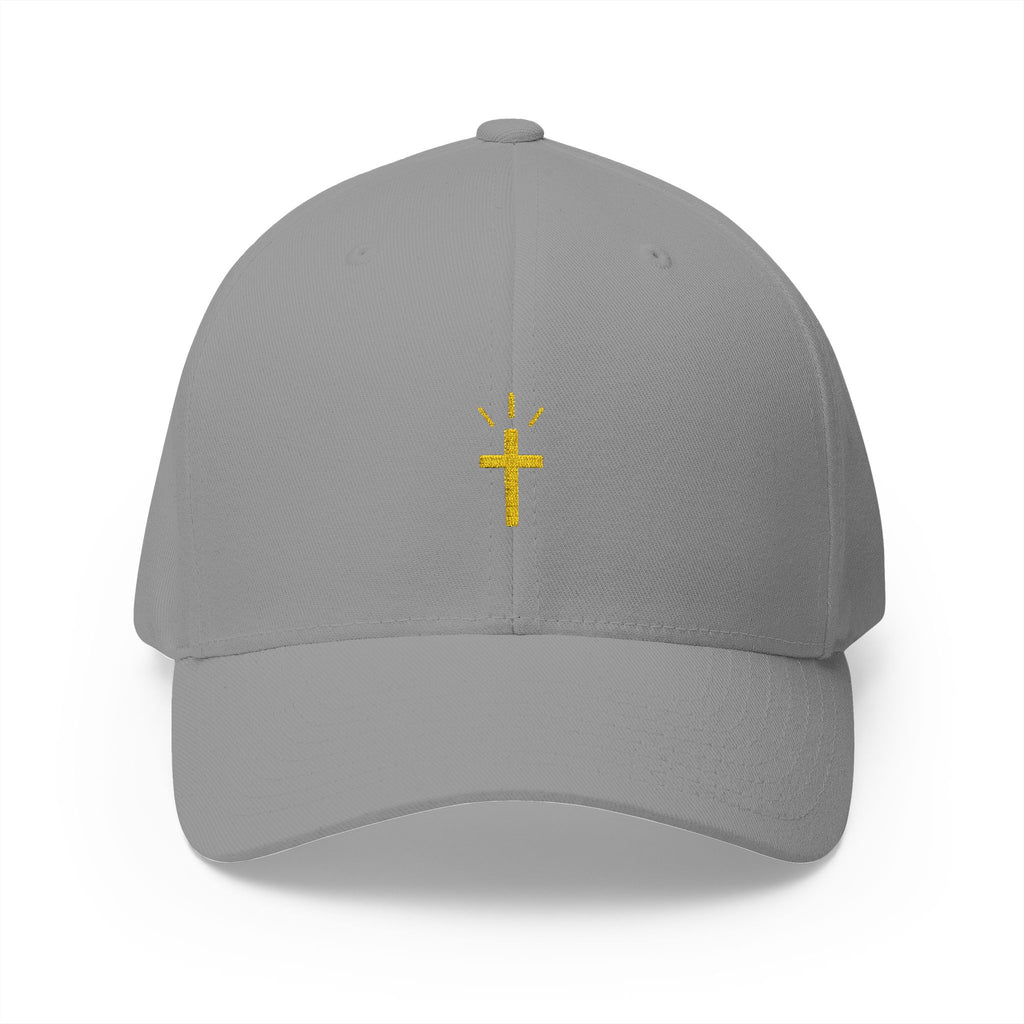 Grey Minimal Christian Cross Cap