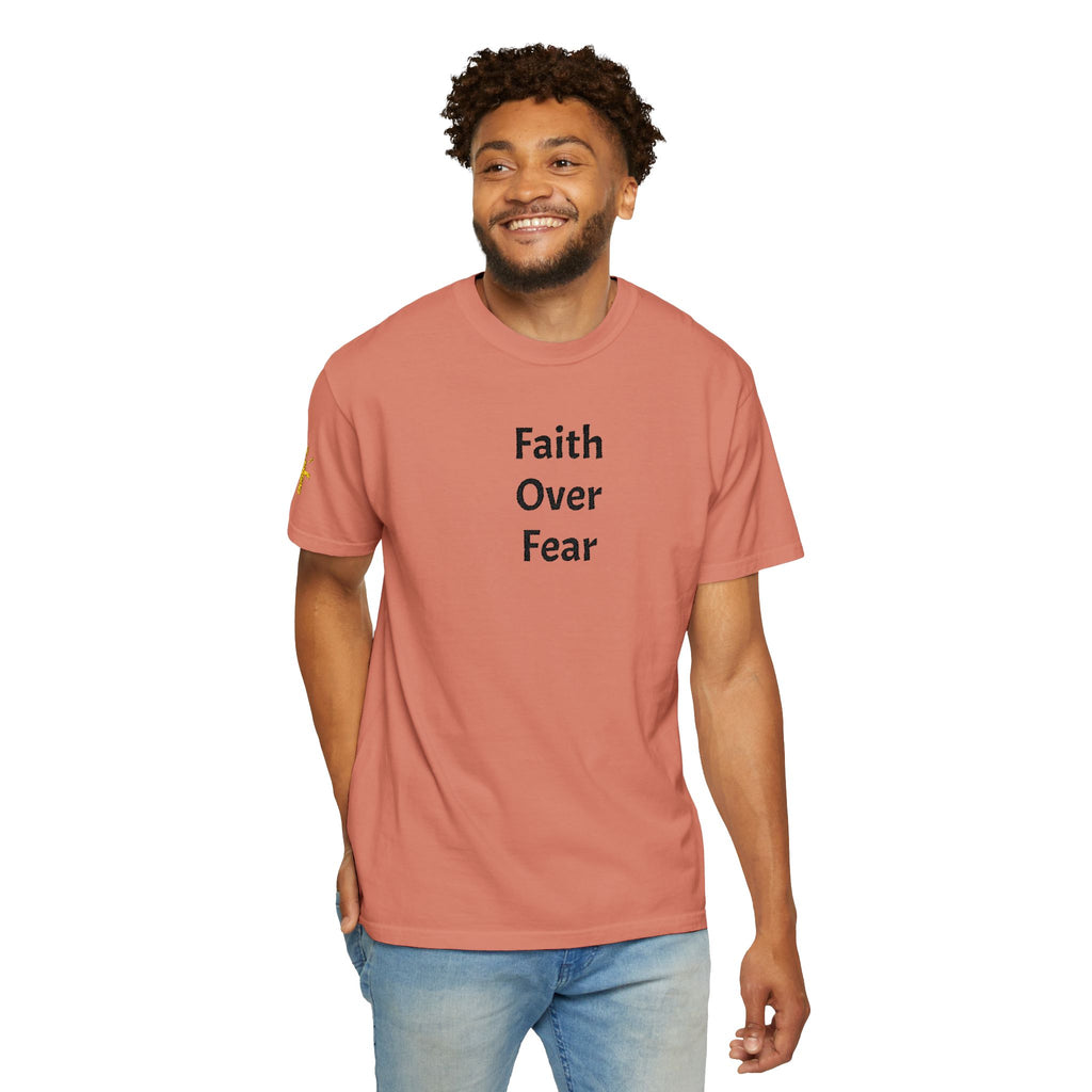 Faith Over Fear Terracotta Christian T-Shirt