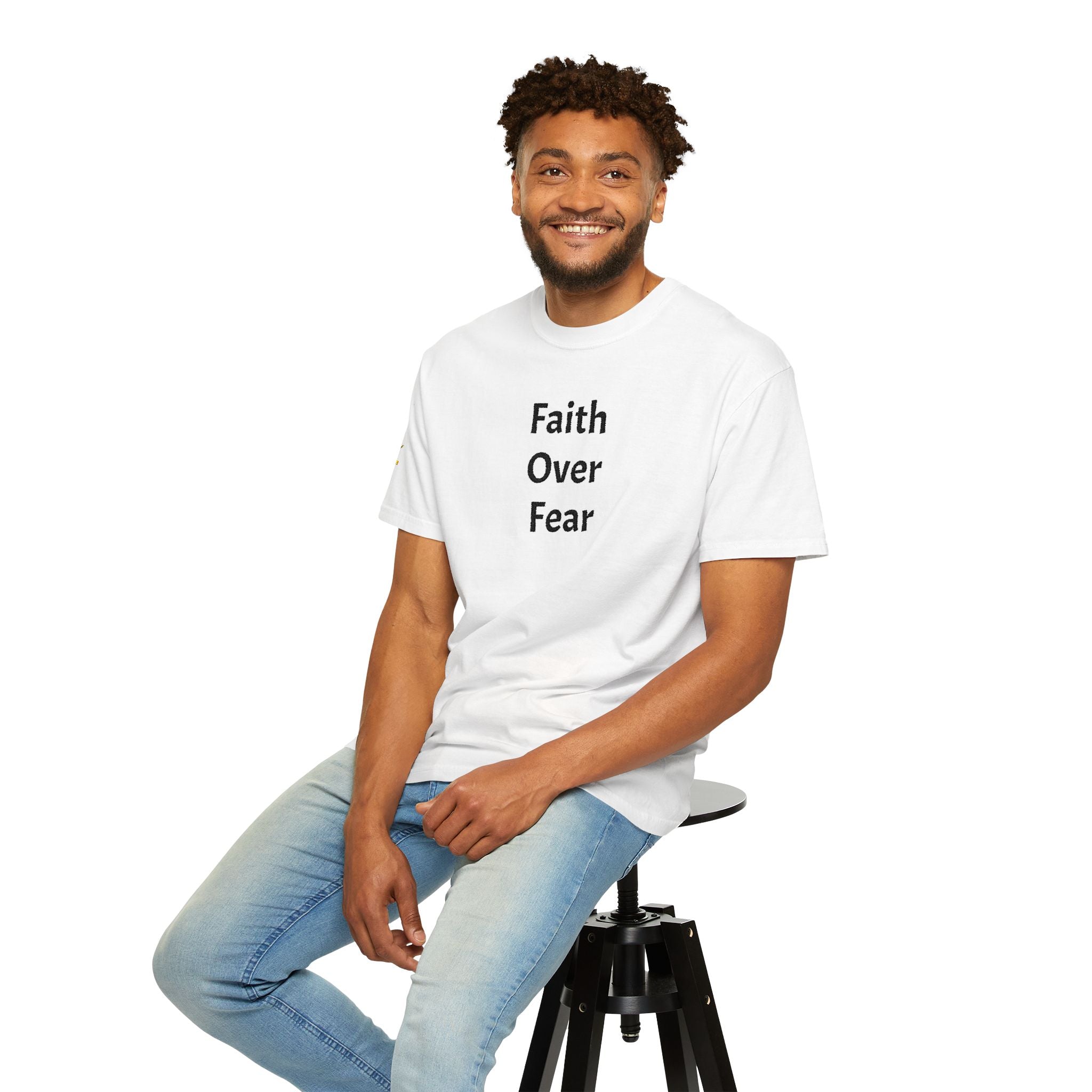Faith Over Fear White Christian T-Shirt
