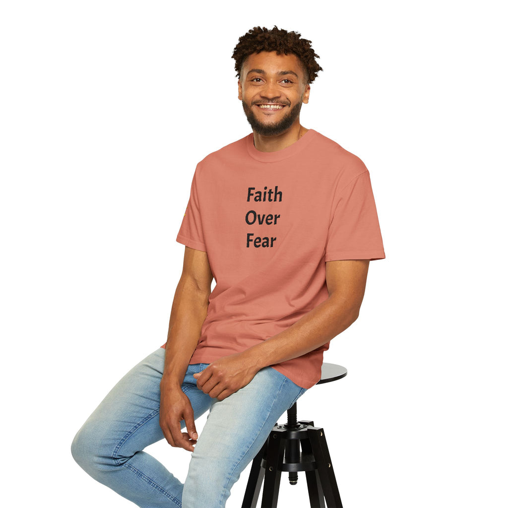 Faith Over Fear Terracotta Christian T-Shirt