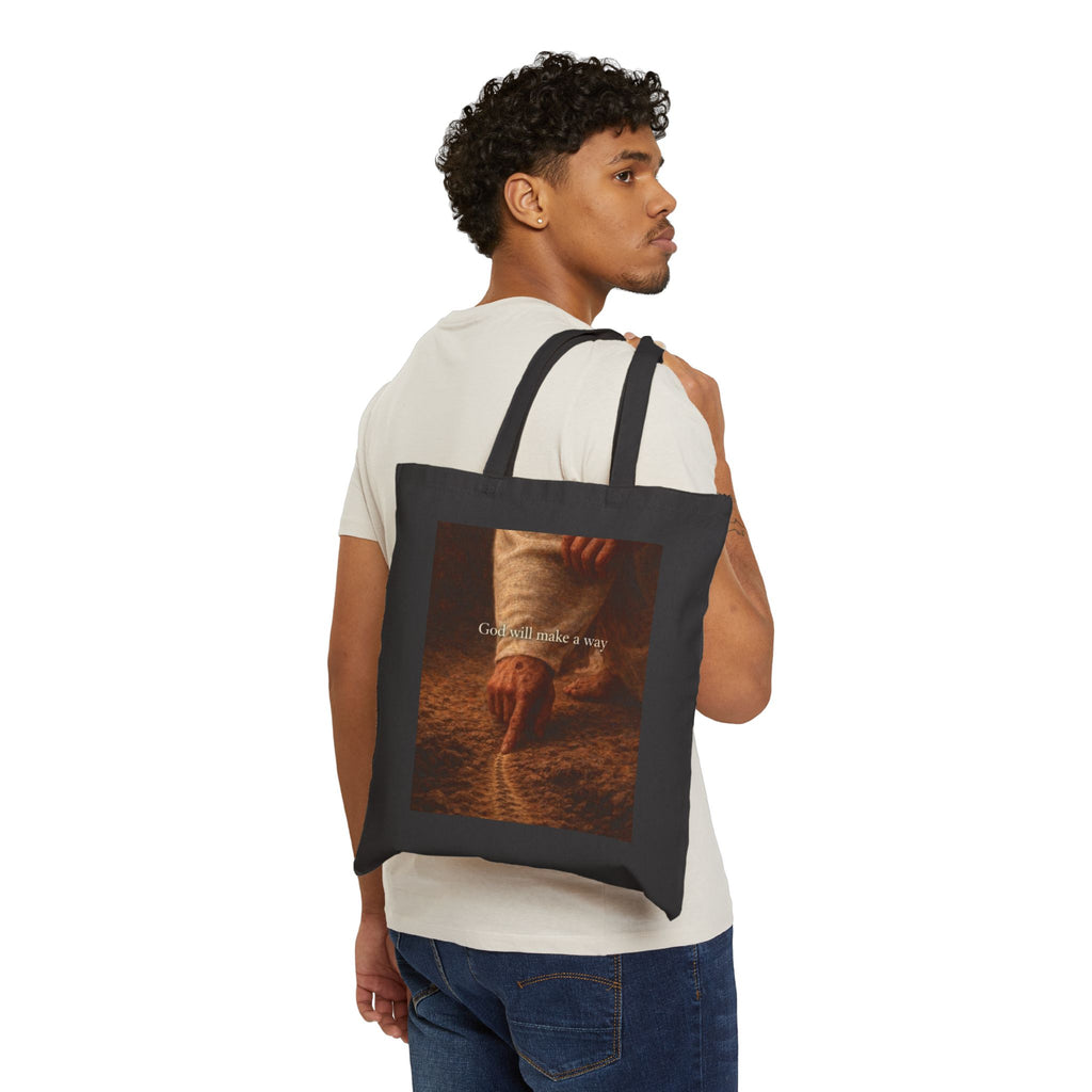 God Will Make a Way Faith Canvas Tote Bag