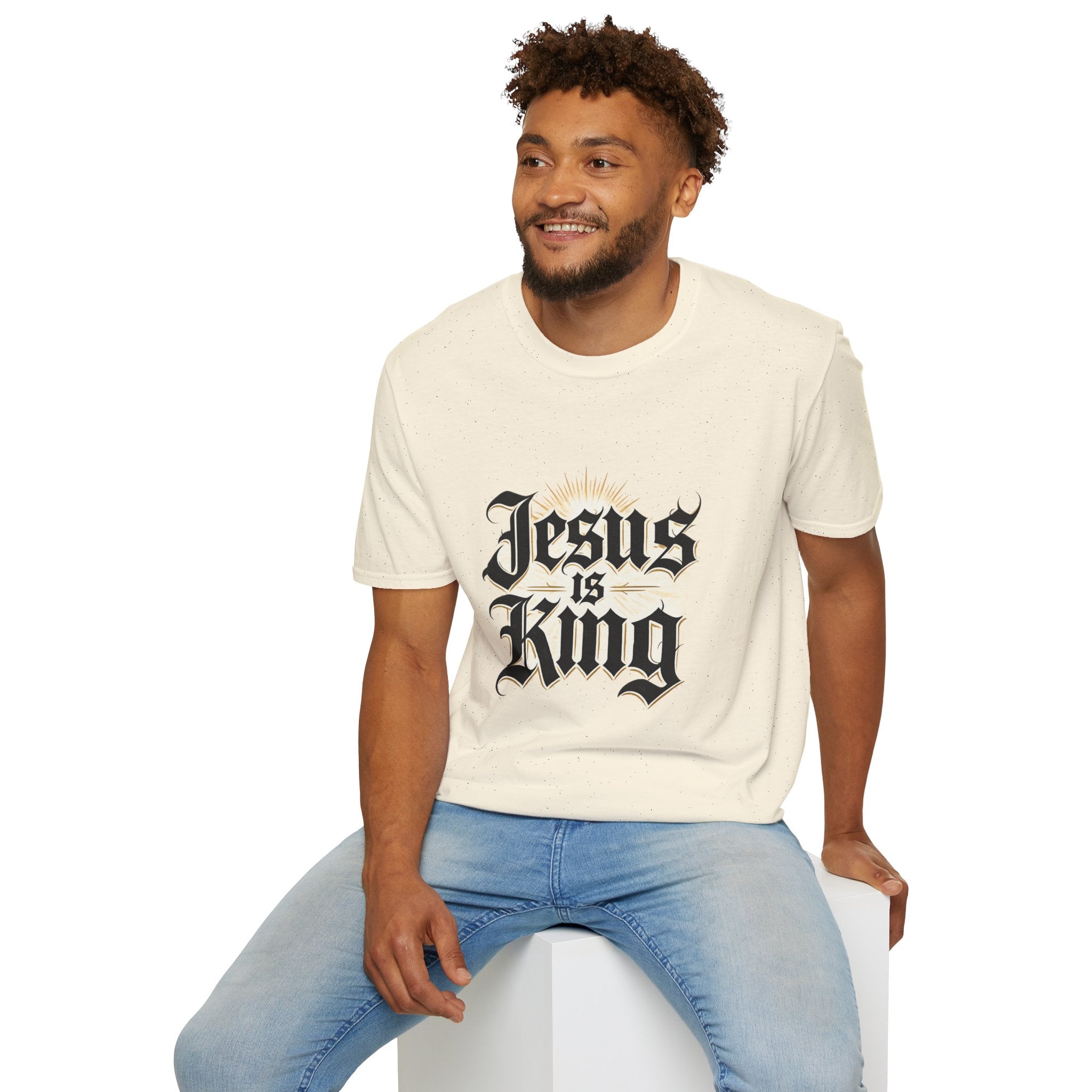 Jesus Is King Beige T-Shirt