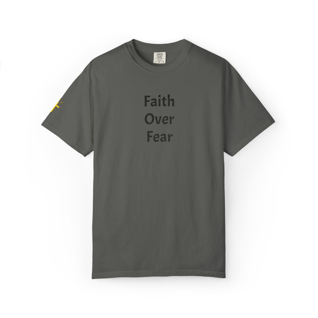 Faith Over Fear Grey Christian T-Shirt