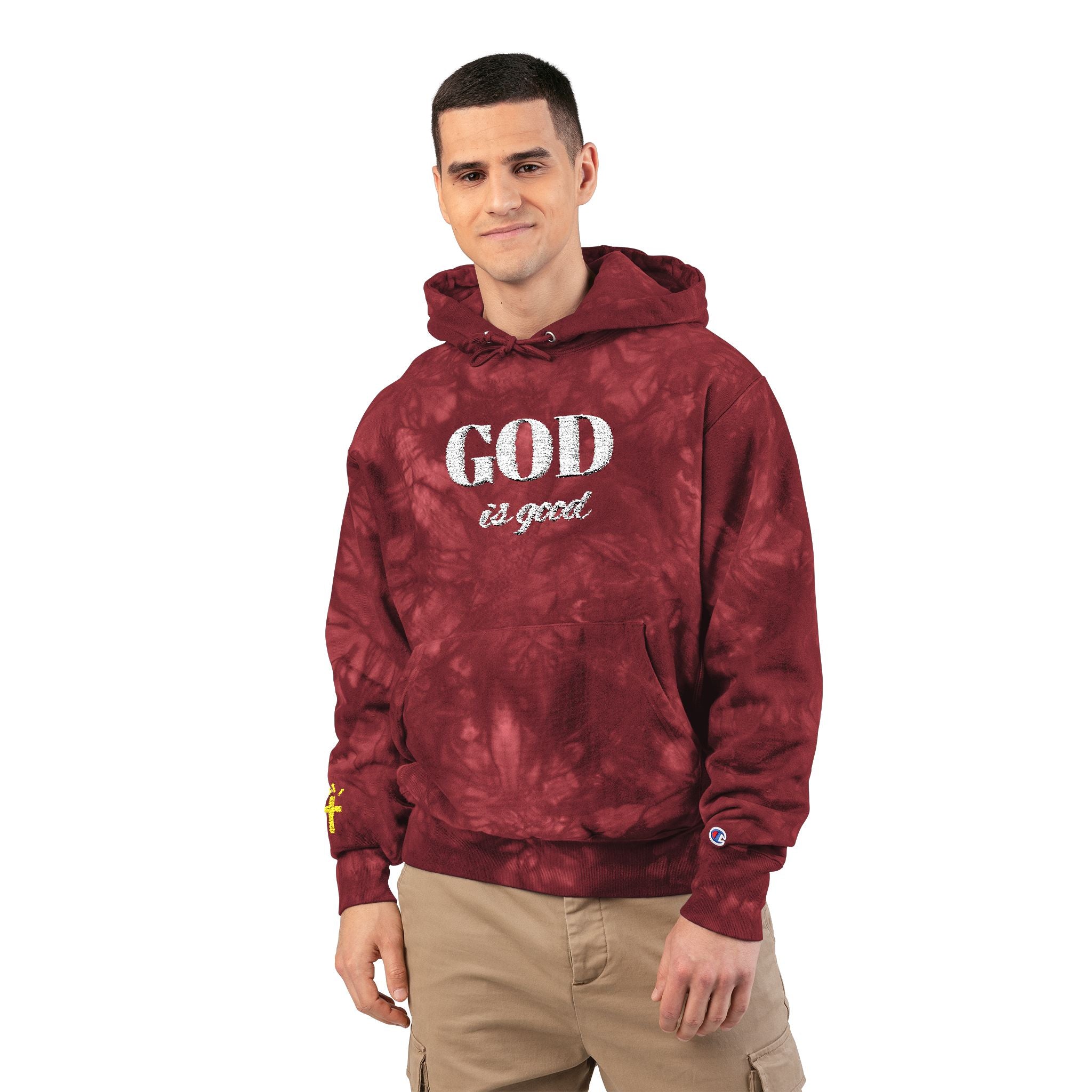 God is good Mulled Berry Tie-Dye Hoodie