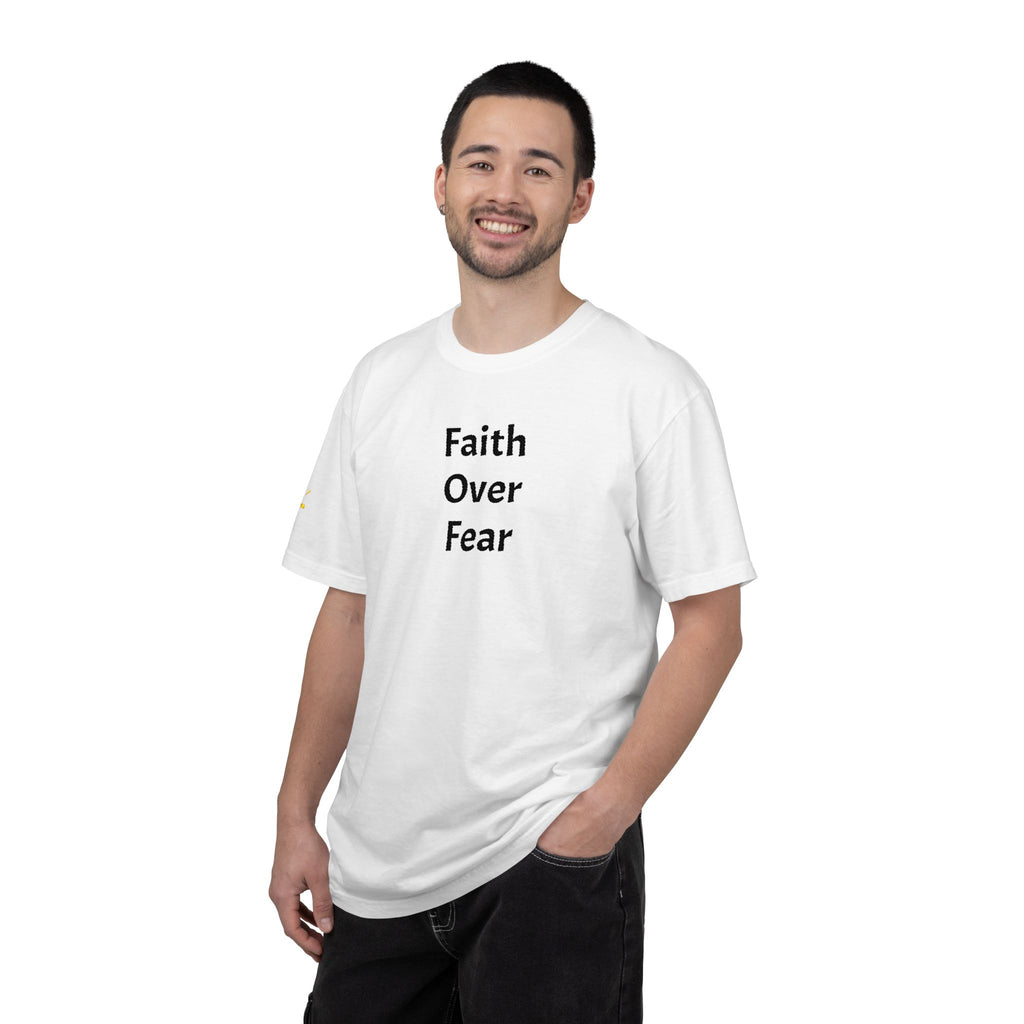 Faith Over Fear White Christian T-Shirt